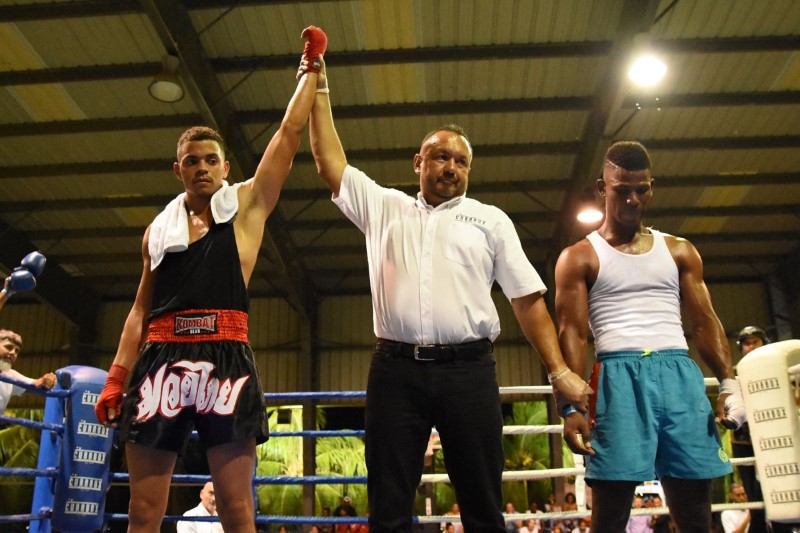 thumbnail 002 Leevon Schenken Aruba won Danny Matos Puello Curacao Fighting School by unanimous decision