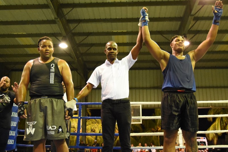 thumbnail 006 Shandre Nivillac Kamakura Curaçao won Thuersten Winklaar Bonaire by unanimous decision