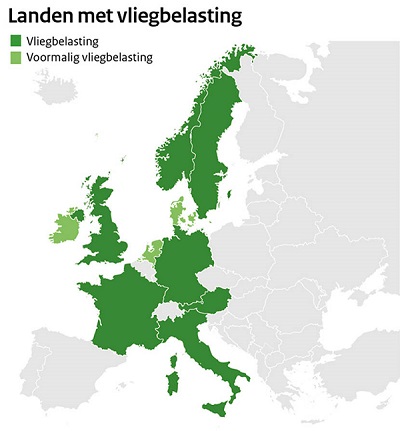 landen met vliegbelasting 2018