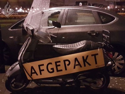 ondermijningsactie 3 december 2018 in beslag genomen scooter