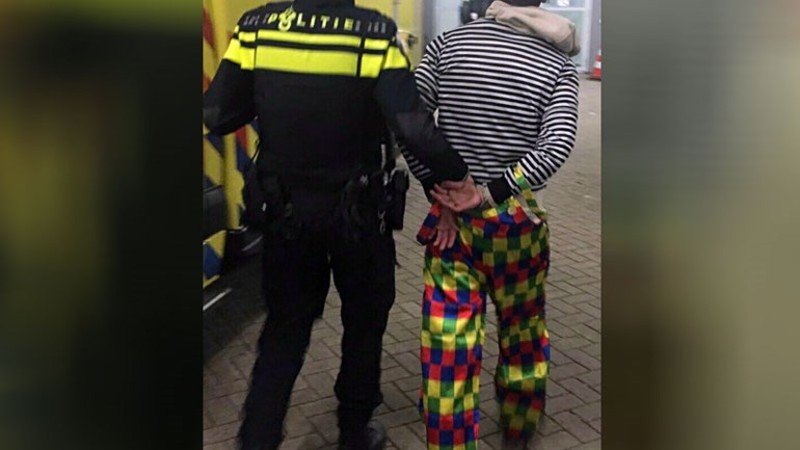 de killer clown foto politie charlois